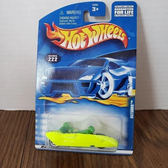 Hot Wheels 2001 Outsider Florescent Yellow With Green Rider #222 - Picture 1 of 8